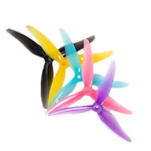 Gemfan Hurricane 51477 5.1in 3-Blade FPV Props 4Pairs 4S/6S High-Speed Upgrade for Nazgul5/LAL5 5in Freestyle Racing Drones