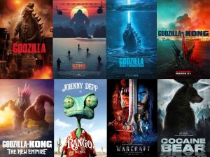 Flash Drive 64 Gb Godzilla vs Kong Boxset_Rango_Warcraft The Beginning Full HD 1080p and 4K