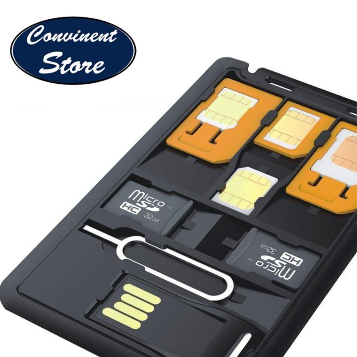 【5 In 1】Universal SIMเคสใส่ของ,SIM Storage Adapterชุดที่เก็บของสำหรับนา ...
