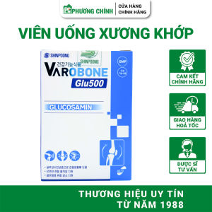 Viên Xương Khớp Shinpoong Varobone Glu500 Hỗ Trợ Khớp Vận Động Linh Hoạt Giảm Nguy Cơ Thoái Hoá Khớp 60 Viên/Hộp