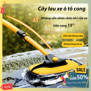 Chổi rửa xe ô tô Chổi rửa xe 360 độ tự xoay tiện lợi tiết kiệm công sức mỗi khi lau rửa