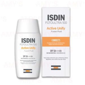 ☀️Ready Stock☀️ISDIN Fotoultra 100 Active Unify Color Spf 50+ Sunscreen 50ml Fusion Fluid No White Cast Suitable for Sensitive Skin