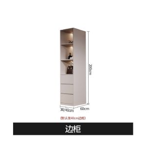 Modular Wardrobe 2/3 Sliding Door Morandi Light Pink 1.2/1.4/1.6/1.8/2/2.2/2.4m Bedroom Wardrobe Modern luxury