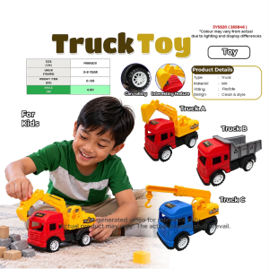 Kids Toy Truck Construction Vehicle | Pull Back Truck Toy | Excavator / Dump Truck / Crane Truck | Kids 3-9 Years