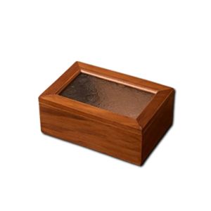 NG65D Decorative Wooden Storage Box Vintage Crabapple Flower Photo Storage Box Home Decor Flip Cover Solid Wood  Storage Cabinet Table Organizer