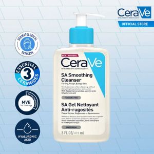 CeraVe SA Smoothing Cleanser 236ml BHA Exfoliating Cleanser Unclog Pores Reduce Blackhead Bacne Improve Strawberry Skin Repair Skin Barrier Non-Microbeads Daily Skin Care