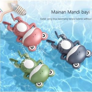 ( BISA COD ) PROMO Mainan Katak Kodok Berenang Bergerak Dalam Air baby bath toys mainan mandi anak bayi tanpa baterai