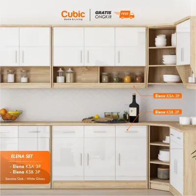 Cubic Kitchen Set / Kitchen Cabinet / ELENA AVE SET 1