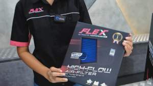 FLEX กรองอากาศเพื่อเครื่องยนต์เบนซินสําหรับ JAZZ GK ปี 2014-2019 ถอดล้างได้
