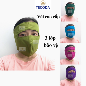 Khẩu Trang Ninja Nin Ja Nam Nữ Vải 3 Lớp Tole Màu Che Kín Mặt Trán Chống Nắng Chống Bụi- Khau trang ninja lot ni che kin mat tran chong nang chong bui