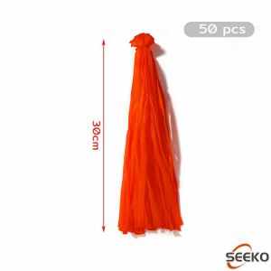 Seeko 50pcs Mesh Storage Bags Egg Packaging Bag Reusable Net Bags Storage Fruits Seafood