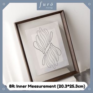 🇸🇬 Nordic Wooden Photo Frame Clear Acrylic Double-Sided Picture Holder Plant Specimen Display Wall Decoration
