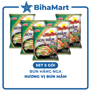 [SET 5 GÓI] - ACECOOK - Bún mắm Hằng Nga Hằng Nga Bún mắm Bún Hằng Nga hương vị Bún mắm Bún mắm Acecook (72g/gói)