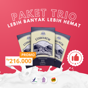 PROMO 3 BOX  - ETAWANEW PLATINUM - Susu Kambing Etawa Asli Original - Susu Kambing Bubuk - BPOM - COD - Obat Asam Lambung Paling Ampuh - Nyeri Sendi dan Pernafasan - Herbal - Alami