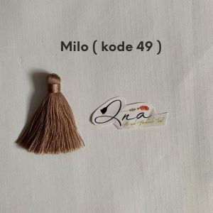 TASSEL NILON AKSEN GOLD ( 1 LUSIN 1 WARNA ) 5 CM PREMIUM TASSEL RUMBAI JILBAB UNDANGAN HAMPERS SOUVENIR