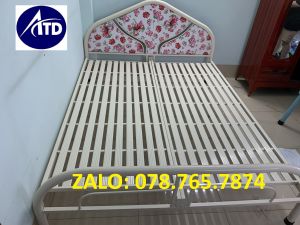 Giường đơn sắt tròn cao cấp 160 x 200 giá rẻ tại xưởng- nhận đặt giường theo yêu cầu
