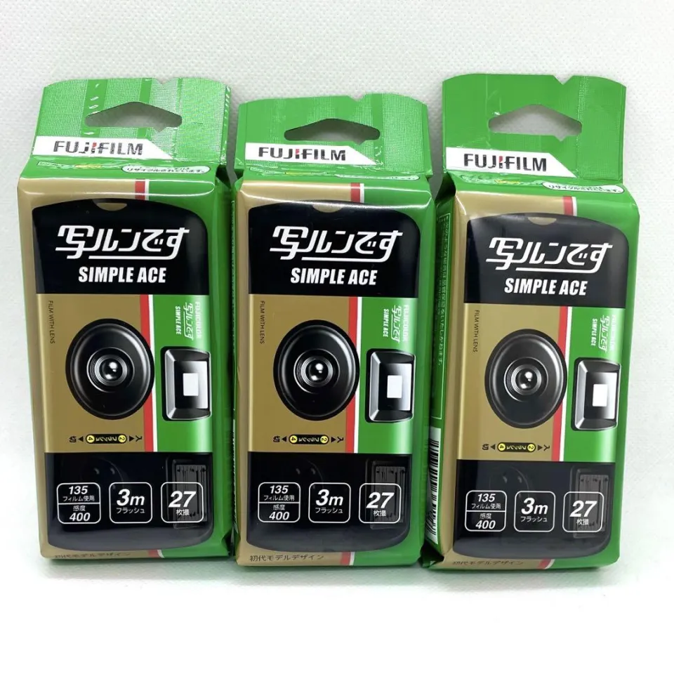 Fujifilm Simple ACE Disposable Instant Camera × 3 set ISO