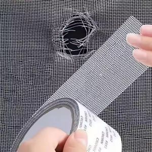 1 Roll Window Screen Repair Tape / Self Adhesive Mesh Tape / Door Window Net Broken Holes Repairing Patch / Anti Insect Mosquito