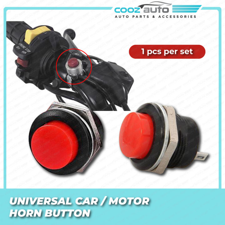 Universal Car Switch Red Push Button Horn Motor | Lazada