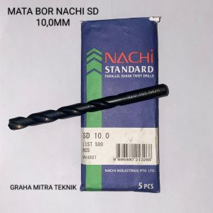 Bor Drill 10 mm HSS Nachi Japan Original baru..drill mata bor 10 mm