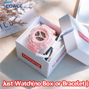 CoAce🔥ReadyStock🔥 Korean Ins Style Style Fashion Sports Watches for Women Men Electronic Multi-functional Sporty Watch Led Digital Rubber LED Digital Electronic Watch Unicorn Electronic Watch Student Gift