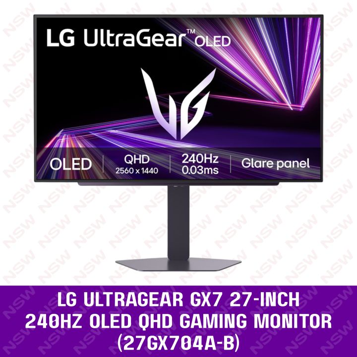 LG UltraGear GX7 27-inch 240Hz OLED QHD Gaming Monitor (27GX704A-B ...