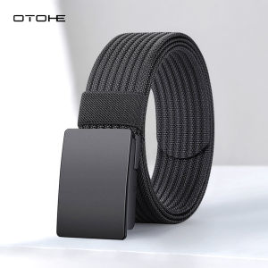 OTOHE Fashion Mens Belts Durable Nylon Belt Trendy Utility Waist Belts 120cm Adjustable Length Scratch Resistant Belts for Men Vintage Jeans Belt for Men
