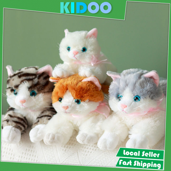 Kidoo Cat Plush Toys With Sounds Plush Simulation Cat With Meow Sound Cat Doll Cute Doll Anak Kidoo Cat Plush Toys With Sounds Plush Simulation Cat With Meow Sound Cat Doll Cute Doll Anak