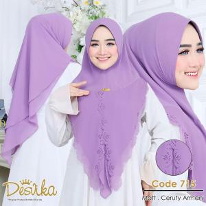 Jilbab khimar 2layer Desvika dc 715 by Desvika
