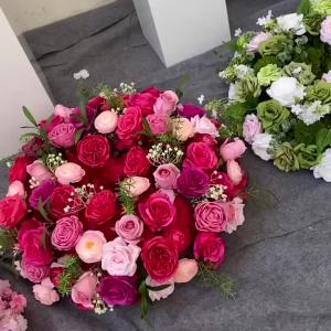 40/50/55/60/70CM Artificial Wreath Wedding Table Centerpiece Candlestick Decor Garland Crown White Rose Floral Arrangement Props