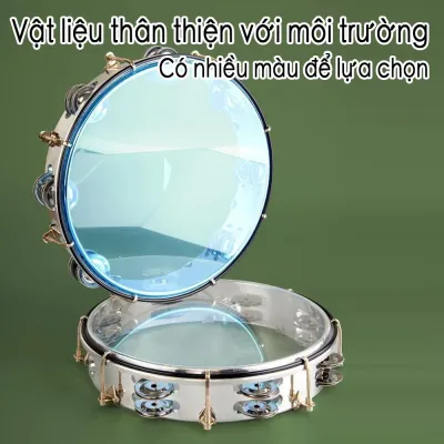 Trống tay cao cấp 10 inch với mặt trống có thể điều chỉnh và lớp hoàn thiện màu bạc ánh ngọc trai trang nhã. Một nhạc cụ gõ dễ học phù hợp cho các buổi biểu diễn dàn nhạc hòa nhạc nhà thờ và biểu diễn đường phố.