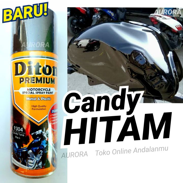 Diton Premium Candy Tone Black 9305 Candytone Hitam Tranparan Cenditon Kenditon Transfaran Cendi Cendy 400cc