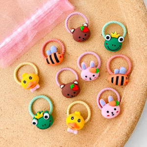 COD 10PCS / SET IKATAN RAMBUT KOREA ANAK ICON KARAKTER LUCU / IKAT RAMBUT ANAK KOREAN STYLE