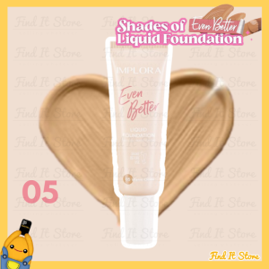 IMPLORA Even Better Liquid Foundation | 25 gr | Natural Matte Finish | 2nd Skin Finish | easy to blend | lightweight formula