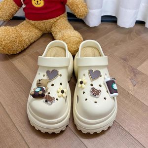 [Free Shipping] WomenS Thick-Soled Clogs 2025 New Summer Collection EVA Non-Slip Height-Increasing Beach Sandals WomenS Summer Outdoor Wear Beach Sandals WomenS Summer Outdoor Wear