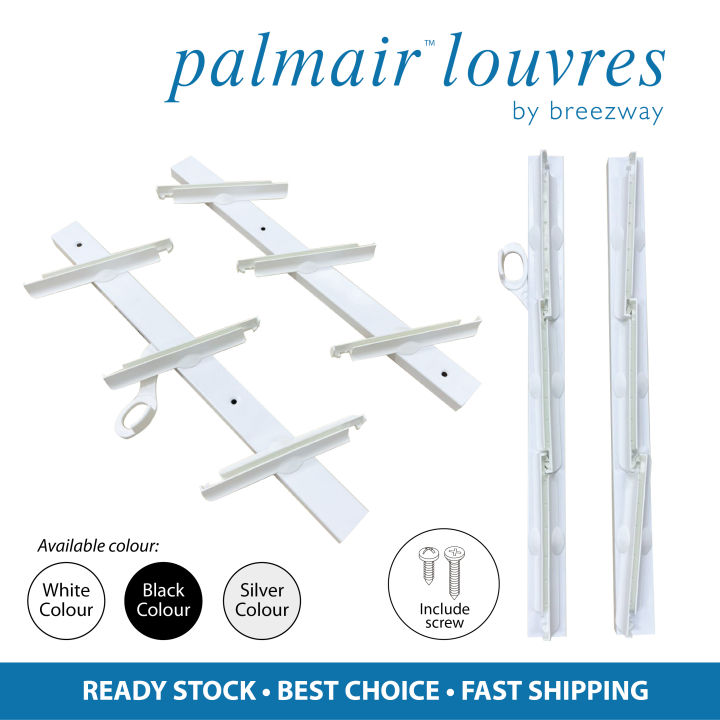 BREEZWAY Palmair Window Louvres Single/ Double Blade (One Pair) 4 to 10