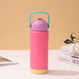 MECOME จับกาต้มน้ำ ขวดน้ำกีฬา หัวฉีดซิลิโคนเหลว 304 สแตนเลส กาต้มน้ำสุญญากาศ ใหม่ ความจุขนาดใหญ่ ถ้วยฉนวน