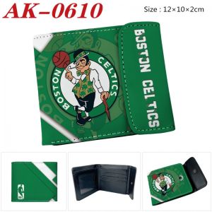 PU Leather Two-Layer Wallet Full Color Hidden button Sports Football Club Star Mens Womens Student Short Coin Purse lakers warriors realmadrid man.city man.united