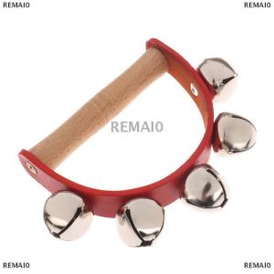 [COD] REMAI0 Handbell Hand Bells With 5pcs 7pcs Jingle Bells Wood Handle Musical Instrument Bell Toy Gift For School Music Class Home Daycare
