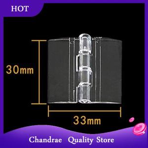 [Chandrae] 10PCS Durable Clear Acrylic Folding Hinges Transparent Plexiglass Hinge 5 Sizes