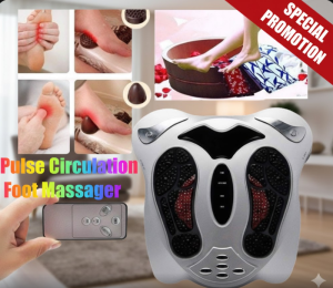 [SG Stock] Electric EMS Foot Massager with Far Infrared Heat | 99 Intensity Levels & 50 Modes | Acupuncture Reflexology Therapy | Circulation Booster with Slimming Belt & 6 Patches