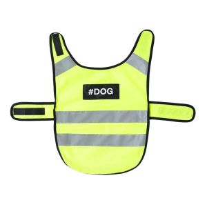 BMFUEW Breathable Reflective Dog Safety Vest Bright Orange Adjustable Puppy Visibility Jacket High Visibility Protective Pet Fluorescent Clothes for Walking Night