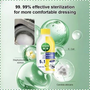 Washing Machine Cleaner Deep Descaling Laundry Detergent Lemon Scent Kill Bacteria Active Oxygen Stain Removal