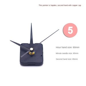 【59 Taip  Penunjuk】【beli 5 dapatkan 6】Jam Teras Mesin Senyap Kedua Teras Mesin Jam Lukisan Hiasan Teras Jam Tangan Kuarza Aksesori Jam Dinding Sulaman Bentuk T