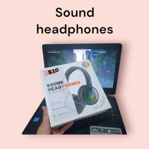 S10 HEADPHONE SOUND WIRELESS LIGHT BANDO BLUETOOTH BANDO MUSIK BLUETOOT BLUTUT BLUTOT SUPER BASS