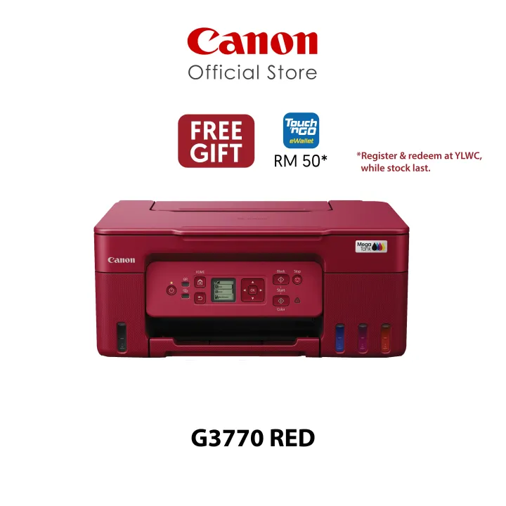 Canon PIXMA G3770 Inkjet Printer | A4, Ink Efficient, Print, Scan, Copy, Wi-Fi Direct