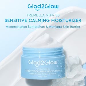 Glad2Glow Tremella Vita B5 Sensitive Calming Moisturizer 30g/Pelembab Wajah