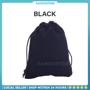 Famoustore Gold Velvet Drawstring Bag Jewelry Jewellery Pouch Doorgift Pouch Ornaments Lucky Storage Beg Emas Uncang Doorgift 绒布袋