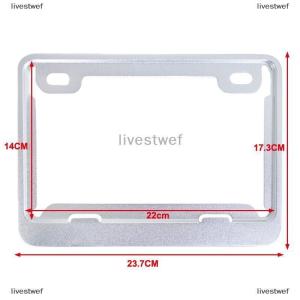 [COD] livestwef Motorcycle License Plate Frames Universal Aluminum License Plate Holder License Plate Holders Frame