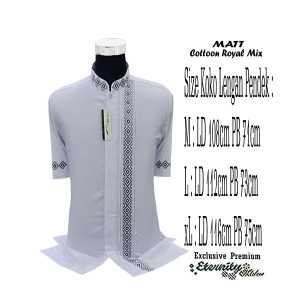 Koko Pria Dewasa ETERNITY Baju  Lengan Pendek Atasan Muslim